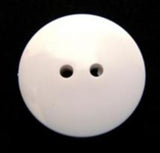 B6183 19mm Brilliant White High Gloss 2 Hole Button - Ribbonmoon