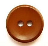 B5027 18mm Sable Brown Soft Sheen 2 Hole Button - Ribbonmoon