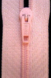 Z3715 18cm Pale Pink Nylon Pin Lock No.3 Closed End Zip - Ribbonmoon