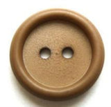 B7516 19mm Fawn Matt Centre 2 Hole Button - Ribbonmoon