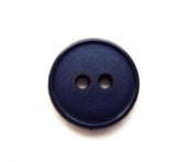 B13164 15mm Navy Matt Centre 2 Hole Button - Ribbonmoon