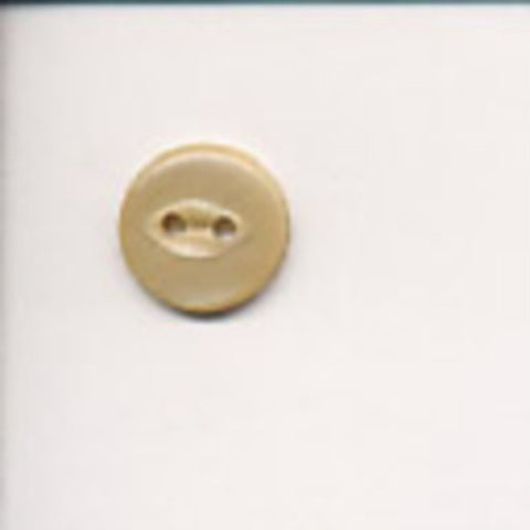 B8752 14mm Dark Cream 2 Hole Polyester Fish Eye Button - Ribbonmoon