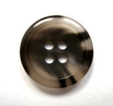 B16519 17mm Black and Semi Translucent Grey 4 Hole Button - Ribbonmoon