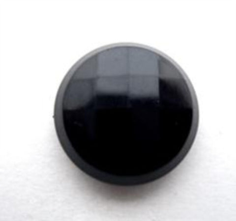 B13030 17mm Black Domed Honeycomb Shank Button - Ribbonmoon