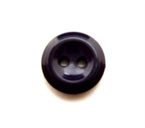 B13137a 14mm Navy Gloss Nylon 2 Hole Button