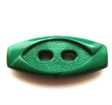 B13404 24mm Deep Parkeet Green 2 Hole Button - Ribbonmoon