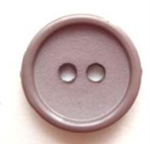 B5234 16mm Platinum Grey Matt Centre 2 Hole Button - Ribbonmoon