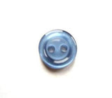 B17135 11mm Misty Royal Blue Pearlised Polyster 2 Hole Button - Ribbonmoon