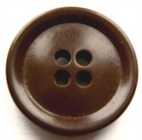 B17437 22mm Misty Dark Brown 4 Hole Button - Ribbonmoon