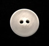 B9903 15mm Bridal White 2 Hole Button with a Subtle Shimmer