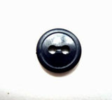 B15980 12mm Navy Gloss 2 Hole Button - Ribbonmoon