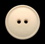 B11967 20mm Ivory Matt Centre 2 Hole Button - Ribbonmoon