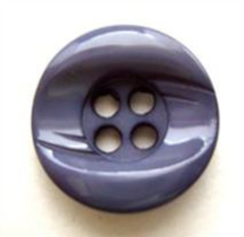 B6284 18mm Air Force Blue Chunky Gloss 4 Hole Button - Ribbonmoon