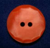 B4404 17mm Tonal Apricot Orange Shimmery 2 Hole Button - Ribbonmoon