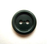 B9146 15mm Dusky Forest Green Gloss 2 Hole Button - Ribbonmoon