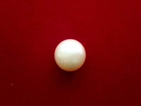 B2726 8mm Ivory Half Ball Button on a Shank - Ribbonmoon