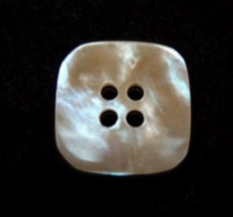 B16307 17mm Tonal Beige Semi Pearlised Vivid Shimmer 4 Hole Button - Ribbonmoon