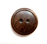 B16266 17mm Dark Browns Wood Effect 2 Hole Button - Ribbonmoon