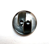 B16199 15mm Brown and Pearlised Shimmery 2 Hole Button - Ribbonmoon