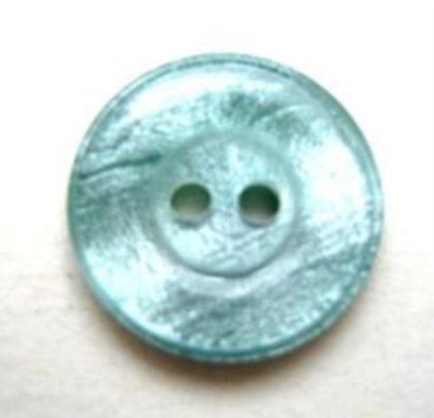 B10510 17mm New Turquoise Shimmery 2 Hole Button - Ribbonmoon