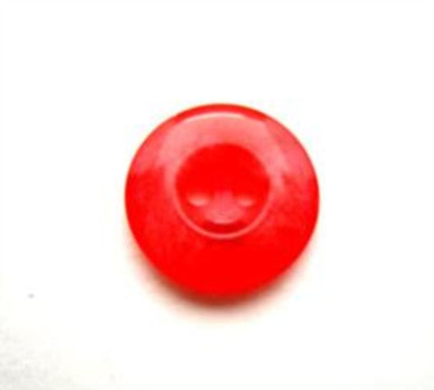 B14054 15mm Tonal Red and Geranium Pink Gloss 2 Hole Button - Ribbonmoon