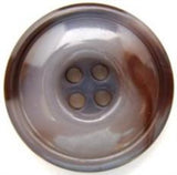 B5994 25mm Pale Moonlight Blue and Brown High Gloss 4 Hole Button - Ribbonmoon