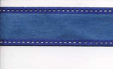 R1739 30mm Royal Blues Tough Stitchable Paper Based Fabric Ribbon, Wired - Ribbonmoon