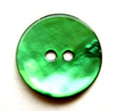 B11620 18mm Bottle Green Akoya Shell 2 Hole Button