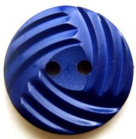 B9086 22mm Dark Royal Blue Textured 2 Hole Button - Ribbonmoon