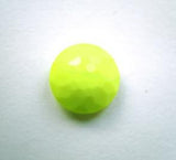 B12436 14mm Fluorescent Yellow Domed Honeycomb Shank Button - Ribbonmoon