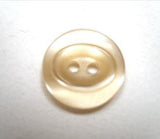 B16407 16mm Pale Honey Tinted Semi Transparent 2 Hole Button - Ribbonmoon