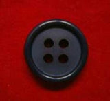 B4100 15mm Pale Navy Matt Centre 4 Hole Button - Ribbonmoon