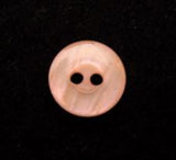 B0740 10mm Tonal Pale Pink Shimmery with Slight Iridescence 2 Hole Button - Ribbonmoon