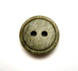 B13504 15mm Frosted Chive Green Soft Sheen 2 Hole Button - Ribbonmoon