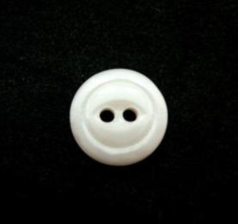 B16223 12mm Pearl White Shimmery Glass Button - Ribbonmoon