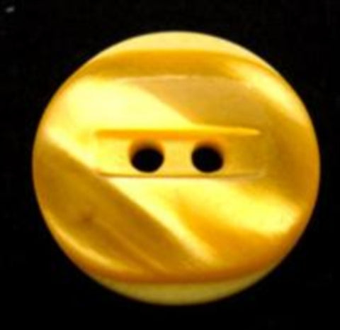 B9612 20mm Sunshine Yellow Shimmery 2 Hole Button, Lemon Rim - Ribbonmoon