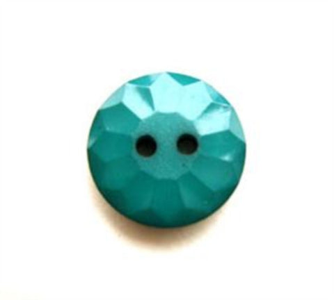 B12575 15mm Jade Green Gloss 2 Hole Button - Ribbonmoon