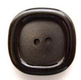 B6207 21mm Black Soft Sheen Chunky Rim 2 Hole Button - Ribbonmoon