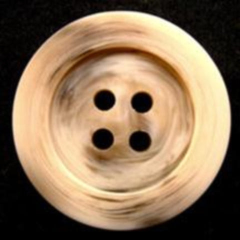 B7545 22mm Aaran Creams and Brown Bone Sheen 4 Hole Button - Ribbonmoon