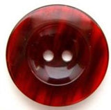 B5815 26mm Tonal Scarlet Berry Semi Translucent 2 Hole Button - Ribbonmoon