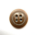 B16235 15mm Misty Brown Speckled Soft Sheen 4 Hole Button - Ribbonmoon