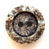 B6680 17mm Browns and Naturals Stone Effect Matt Centre 2 Hole Button - Ribbonmoon