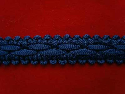 FT733 13mm Rich Navy Braid Trimming - Ribbonmoon