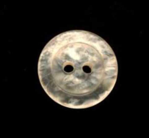 B13611 16mm Tonal Buttercup Tinted Ice Shimmer Pearlsied 2 Hole Button - Ribbonmoon