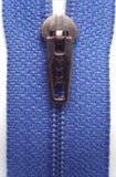 Z3390 YKK 18cm Deep Dusky Blue Nylon Pin Lock No.2 Closed End Zip - Ribbonmoon