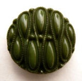 B14314 20mm Deep Moss Green Textured Shank Button - Ribbonmoon