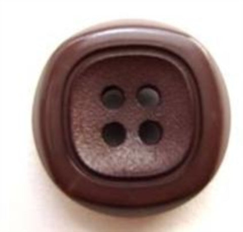 B5324 18mm Pale Congo Brown Matt Centre 4 Hole Button - Ribbonmoon