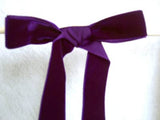 R6357 23mm Deep Cadbury Purple Nylon Velvet Ribbon by Berisfords - Ribbonmoon