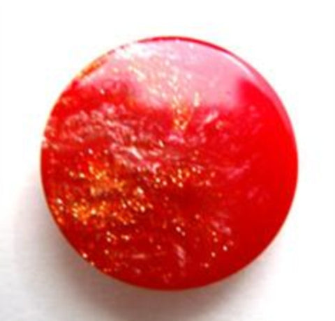 B14169 20mm Red and Glittery Button, Hole Built into the Back - Ribbonmoon