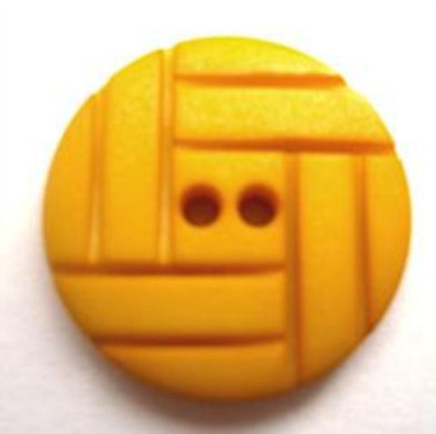 B8745 20mm Topaz Yellow Textured Matt 2 Hole Button - Ribbonmoon